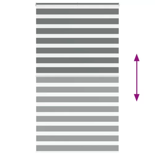 Zebrafüggönnyel sötét szürke szövetszélesség 130,9cm poliészter