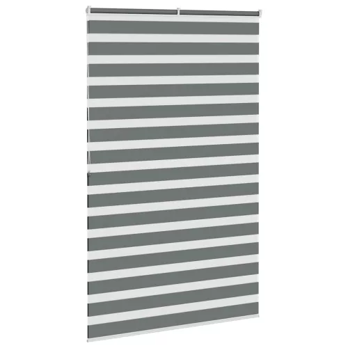 Zebrafüggönnyel sötét szürke szövetszélesség 135,9cm poliészter