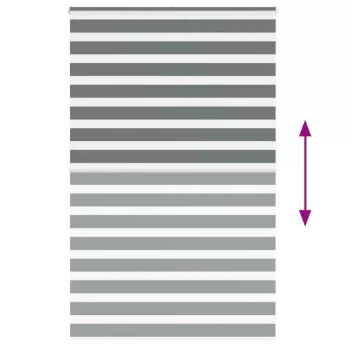 Zebrafüggönnyel sötét szürke szövetszélesség 140,9cm poliészter