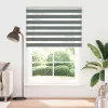 Zebrafüggönnyel sötét szürke szövetszélesség 150,9cm poliészter