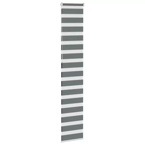 Zebrafüggönnyel sötét szürke szövetszélesség 40,9 cm poliészter