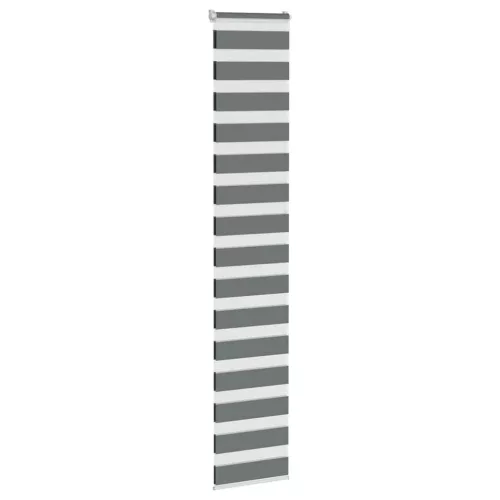 Zebrafüggönnyel sötét szürke szövetszélesség 45,9 cm poliészter