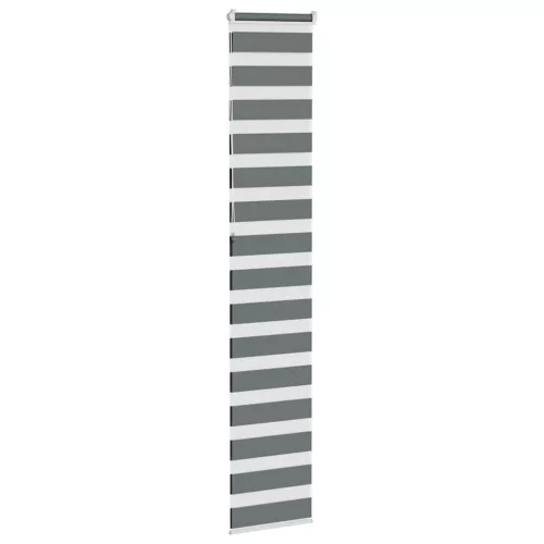Zebrafüggönnyel sötét szürke szövetszélesség 45,9 cm poliészter