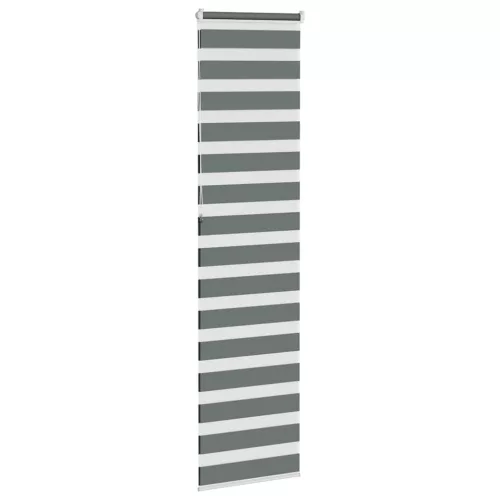 Zebrafüggönnyel sötét szürke szövetszélesség 55,9 cm poliészter