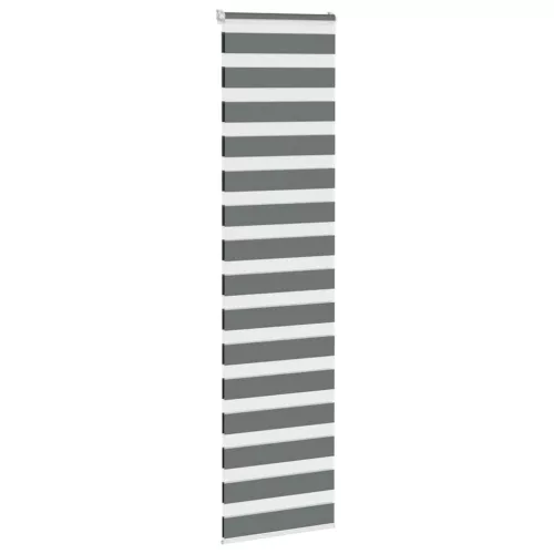 Zebrafüggönnyel sötét szürke szövetszélesség 60,9 cm poliészter