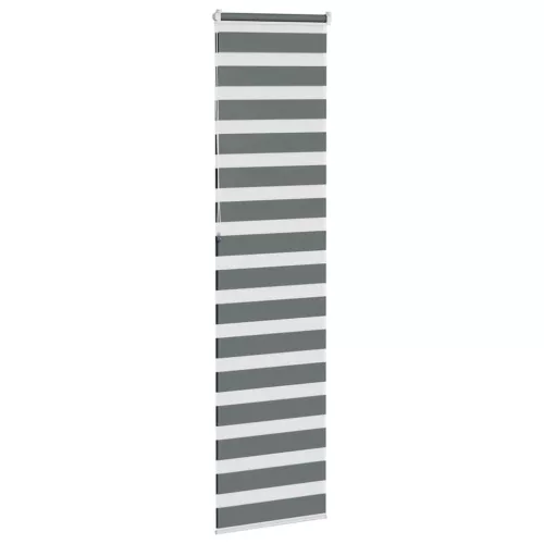 Zebrafüggönnyel sötét szürke szövetszélesség 60,9 cm poliészter