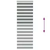 Zebrafüggönnyel sötét szürke szövetszélesség 70,9 cm poliészter