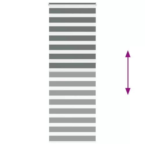 Zebrafüggönnyel sötét szürke szövetszélesség 70,9 cm poliészter