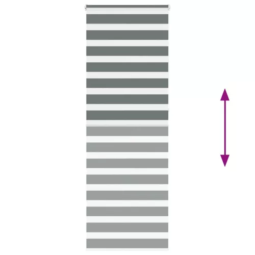 Zebrafüggönnyel sötét szürke szövetszélesség 75,9 cm poliészter