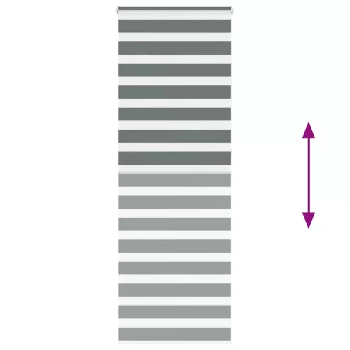 Zebrafüggönnyel sötét szürke szövetszélesség 80,9 cm poliészter