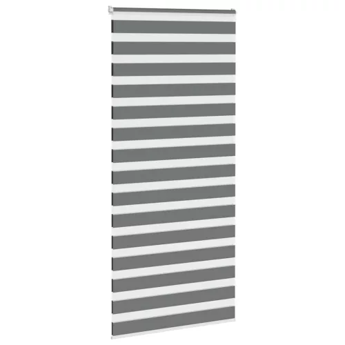 Zebrafüggönnyel sötét szürke szövetszélesség 90,9 cm poliészter