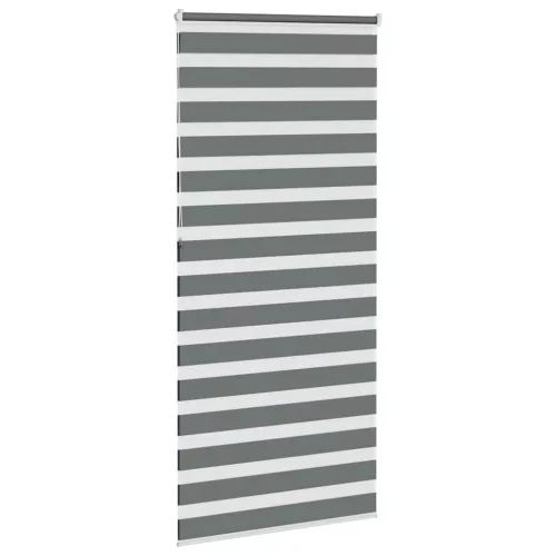 Zebrafüggönnyel sötét szürke szövetszélesség 90,9 cm poliészter