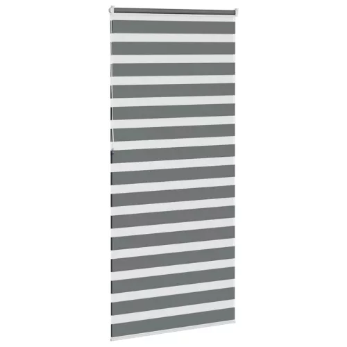Zebrafüggönnyel sötét szürke szövetszélesség 100,9cm poliészter