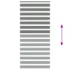 Zebrafüggönnyel sötét szürke szövetszélesség 100,9cm poliészter