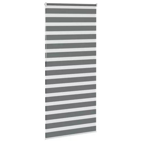 Zebrafüggönnyel sötét szürke szövetszélesség 110,9cm poliészter