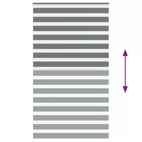 Zebrafüggönnyel sötét szürke szövetszélesség 120,9cm poliészter