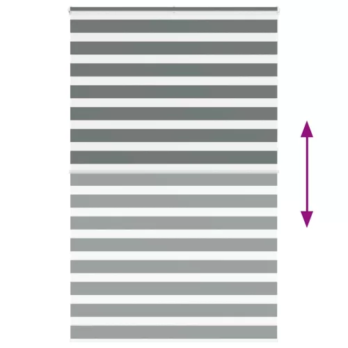 Zebrafüggönnyel sötét szürke szövetszélesség 140,9cm poliészter