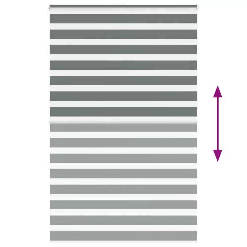 Zebrafüggönnyel sötét szürke szövetszélesség 145,9cm poliészter