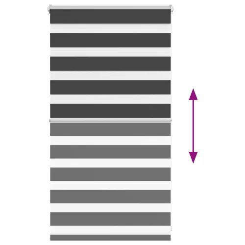 Zebrafüggönnyel fekete szövetszélesség 70,9 cm poliészter