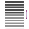 Zebrafüggönnyel fekete szövetszélesség 90,9 cm poliészter