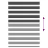 Zebrafüggönnyel fekete szövetszélesség 110,9 cm poliészter