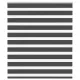 Zebrafüggönnyel fekete szövetszélesség 115,9 cm poliészter