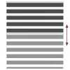 Zebrafüggönnyel fekete szövetszélesség 115,9 cm poliészter