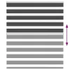 Zebrafüggönnyel fekete szövetszélesség 120,9 cm poliészter