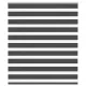 Zebrafüggönnyel fekete szövetszélesség 125,9 cm poliészter