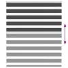 Zebrafüggönnyel fekete szövetszélesség 125,9 cm poliészter