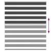 Zebrafüggönnyel fekete szövetszélesség 130,9 cm poliészter