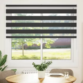   Zebrafüggönnyel fekete szövetszélesség 150,9 cm poliészter