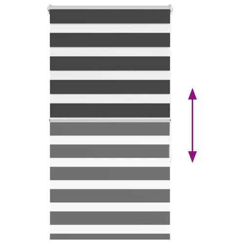 Zebrafüggönnyel fekete szövetszélesség 65,9 cm poliészter