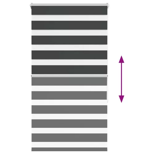 Zebrafüggönnyel fekete szövetszélesség 80,9 cm poliészter