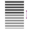 Zebrafüggönnyel fekete szövetszélesség 110,9 cm poliészter