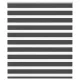 Zebrafüggönnyel fekete szövetszélesség 115,9 cm poliészter