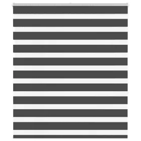   Zebrafüggönnyel fekete szövetszélesség 125,9 cm poliészter