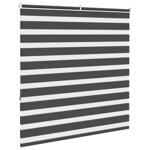 Zebrafüggönnyel fekete szövetszélesség 140,9 cm poliészter