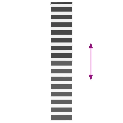 Zebrafüggönnyel fekete szövetszélesség 40,9 cm poliészter