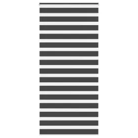   Zebrafüggönnyel fekete szövetszélesség 100,9 cm poliészter