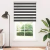 Zebrafüggönnyel fekete szövetszélesség 125,9 cm poliészter