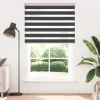 Zebrafüggönnyel fekete szövetszélesség 135,9 cm poliészter