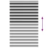 Zebrafüggönnyel fekete szövetszélesség 135,9 cm poliészter