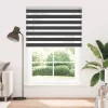 Zebrafüggönnyel fekete szövetszélesség 160,9 cm poliészter