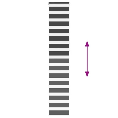 Zebrafüggönnyel fekete szövetszélesség 35,9 cm poliészter