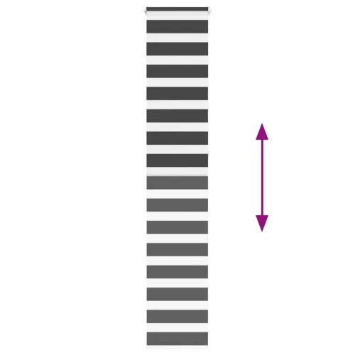 Zebrafüggönnyel fekete szövetszélesség 40,9 cm poliészter