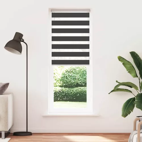 Zebrafüggönnyel fekete szövetszélesség 65,9 cm poliészter
