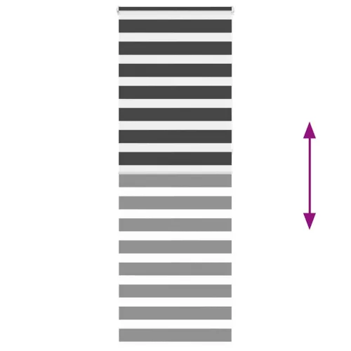 Zebrafüggönnyel fekete szövetszélesség 65,9 cm poliészter