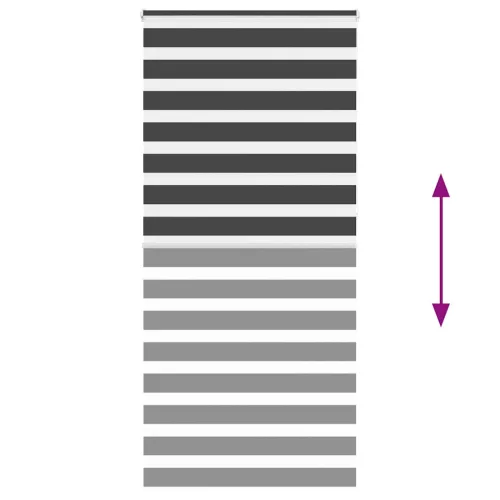 Zebrafüggönnyel fekete szövetszélesség 100,9 cm poliészter