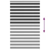 Zebrafüggönnyel fekete szövetszélesség 135,9 cm poliészter